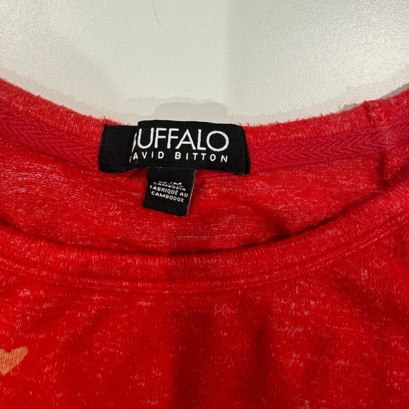 2/$20 Buffalo David Bitton Red Sweater with Heart Accents / Valentine’s Day - Picture 4 of 6